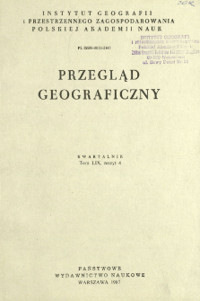 Przegląd Geograficzny T. 59 z. 4 (1987)