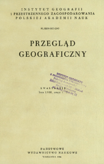 Przegląd Geograficzny T. 58 z. 1-2 (1986)