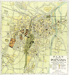 Plan miasta Poznania : z uwzględnieniem terenów Powszechnej Wystawy Krajowej w r. 1929