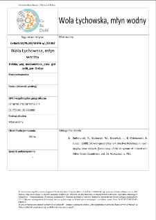 Wola Łychowska, watermill