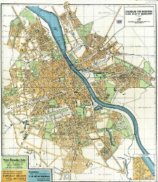 Stadtplan von Warschau = Plan miasta Warszawy