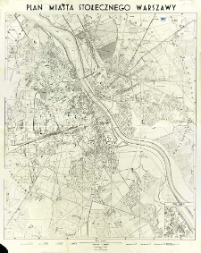 Plan miasta stołecznego Warszawy