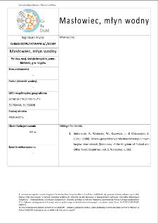 Masłowiec, watermill