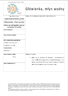 Główienka, watermill