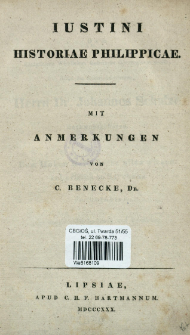 Iustini Historiae Philippicae