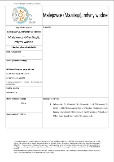 Malejowce (Маліївці), watermills