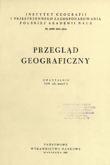 Przegląd Geograficzny T. 52 z. 4 (1980)