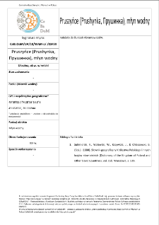 Pruszyńce (Prushynka, Прушинка), watermill