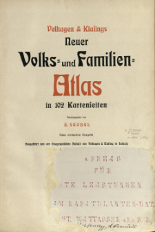 Velhagen & Klasings Neuer Volks- und Familien-Atlas : in 102 Kartenseiten