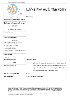 Lulińce (Люлинці), watermill