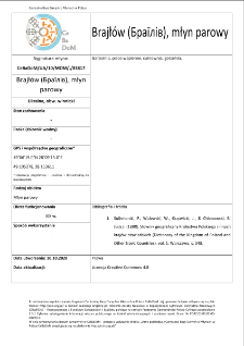 Brajłów (Браїлів), steam mill