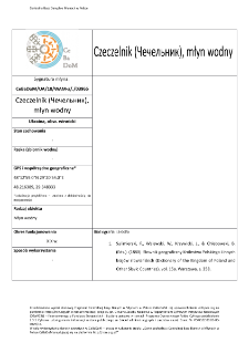 Czeczelnik (Чечельник), watermill