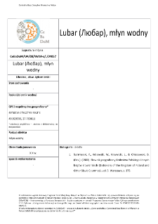 Lubar (Любар), watermill