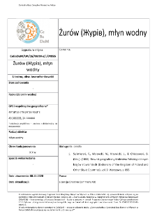 Żurów (Журів), watermill