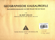 Geographische Kausalprofile : eine Beispielsammlung aus der Praxis f&uuml;r die Praxis