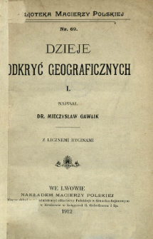 Dzieje odkryć geograficznych. 1