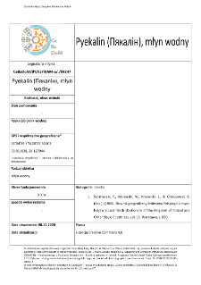 Pyekalin (Пякалін), watermill