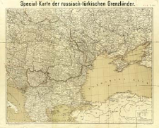 Special-Karte der russisch-türkischen Grenzländer