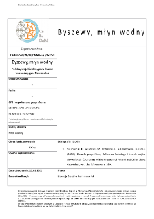 Byszewy, watermill