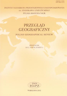 Przegląd Geograficzny T. 84 z. 3 (2012), Recenzje