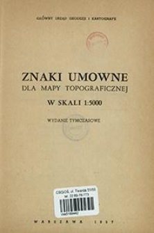 Znaki umowne dla mapy topograficznej w skali 1:5000