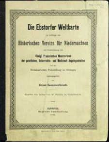 Die Ebstorfer Weltkarte : hierbei ein atlas von 25 Tafeln in Lichtdruck : [text]