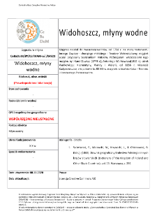 Widohoszcz, watermill