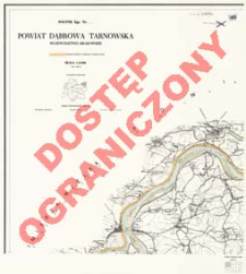 Powiat Dąbrowa Tarnowska : województwo krakowskie : skala 1:25 000