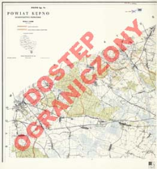 Powiat Kępno : wojew&oacute;dztwo poznańskie : skala 1:25 000