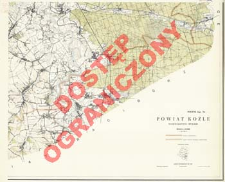 Powiat Koźle : wojew&oacute;dztwo opolskie : skala 1:25 000