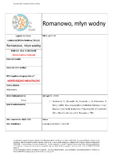 Romanowo, watermill