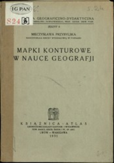 Mapki konturowe w nauce geografji