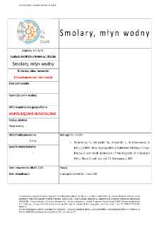 Smolary, młyn wodny