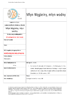 Młyn Węgielny, watermill