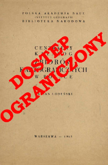 Katalog atlas&oacute;w i dzieł geograficznych : 1482-1800