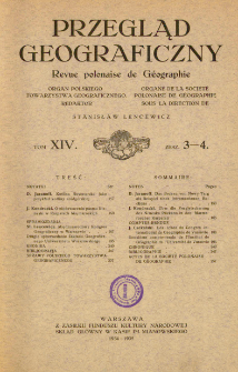 Przegląd Geograficzny T. 14 z. 3-4 (1934-1935)