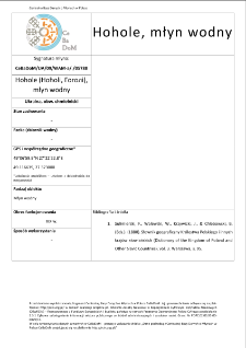 Hohole (Hoholi, Гоголі), watermill