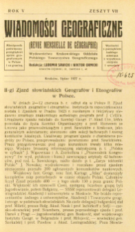 Wiadomości Geograficzne R. 5 z. 7 (1927)