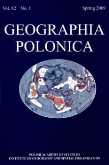 Geographia Polonica Vol. 82 No. 1 (2009), Contents