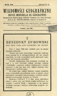 Wiadomości Geograficzne R. 8 z. 2 (1930)