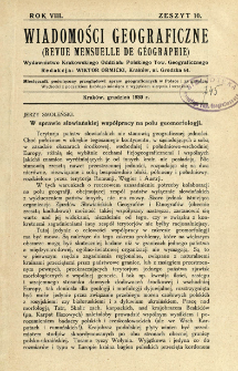 Wiadomości Geograficzne R. 8 z. 10 (1930)