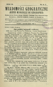 Wiadomości Geograficzne R. 11 z. 6-7 (1933)