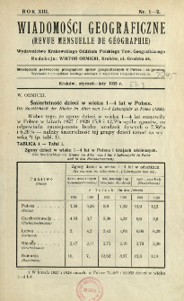 Wiadomości Geograficzne R. 13 z. 1-2 (1935)