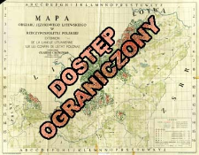 Mapa obszaru językowego litewskiego w Rzeczypospolitej Polskiej = Extension de la langue lituanienne sur les confins de L'&Eacute;tat Polonais
