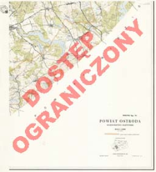 Powiat Ostróda : województwo olsztyńskie : skala 1:25 000
