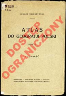 Atlas do geografji Polski. Cz. 2, Ludność