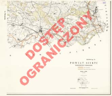Powiat Sierpc : wojew&oacute;dztwo warszawskie : skala 1:25 000