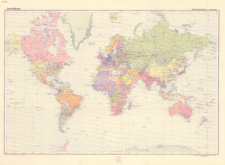 Gea-Weltkarte : Äquatorialmaßstab 1:50000000