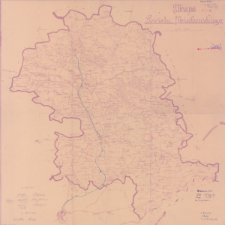 Mapa powiatu miechowskiego: skala - 1:100 000