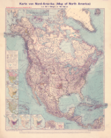 Karte von Nord-Amerika (Map of North America) aus Sohr-Berghaus' Handatlas